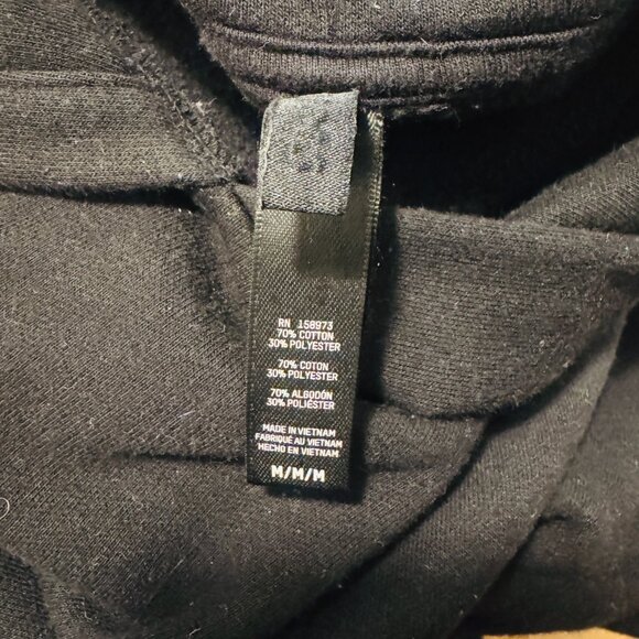 SKIMS Cotton Fleece Classic Hoodie Medium Black - Picture 5 of 5
